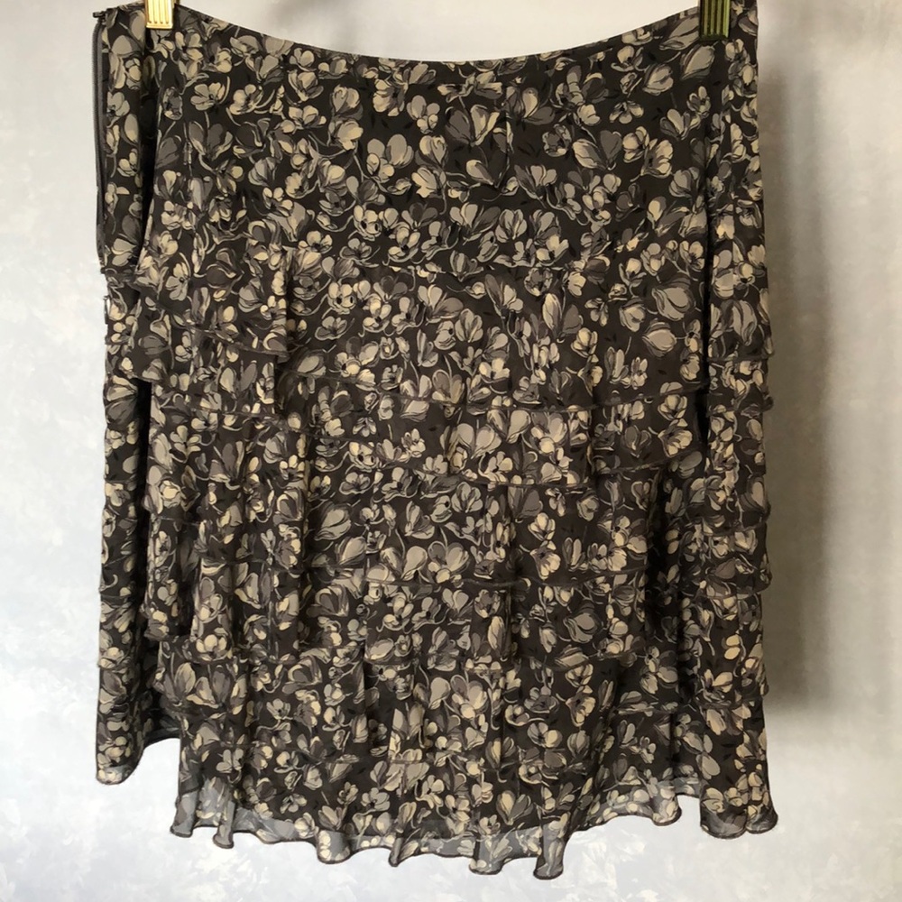 Ann Taylor Loft Tiered Ruffle Skirt
